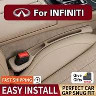2PCS Car Seat Gap Plug Strip Storage Box Seat Side Anti-leak Strip Artifact For Infiniti Q60 Q50 Q30