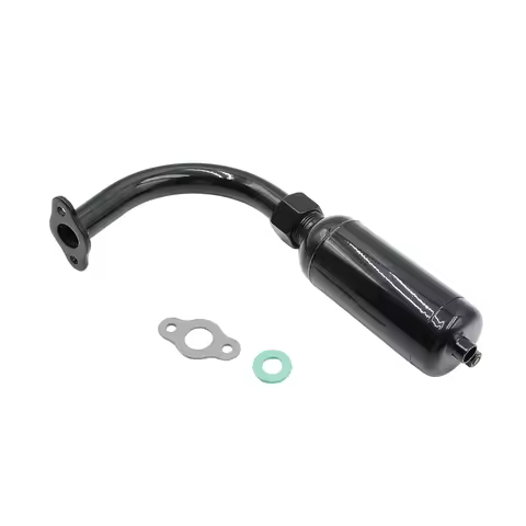 New Muffler Exhaust PipeFor 49cc 60cc 66cc 80cc 100cc 2 Stroke Electric Bike Motorcycle Exhaust Pipe