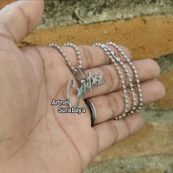 Corteiz CRTZ Alcatraz Stainless Monel Necklace