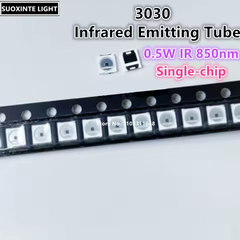 3030 Infrared Emitting Tube, 0.5W IR 850nm Single-chip Light Emitting Diode