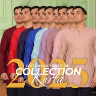 (NEW) KURTA COTTON MODERN FIT ZIP 1 BUTTON T/B JAKEL (BATCH 2)