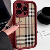 Sarung telefon Apple kotak-kotak berjalur kreatif untuk iPhone 11 12 13 14 15 pro max 14promax 13pro