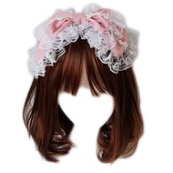 Gothic Lolita headdress hầu gái Phụ kiện tóc ren cosplay nơ lớn Headband