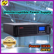 Rack Mount Online UPS 1KVA UPS 2KVA UPS Power Backup Battery with AVR Heavy Duty UPS for Computer Modem Router Network