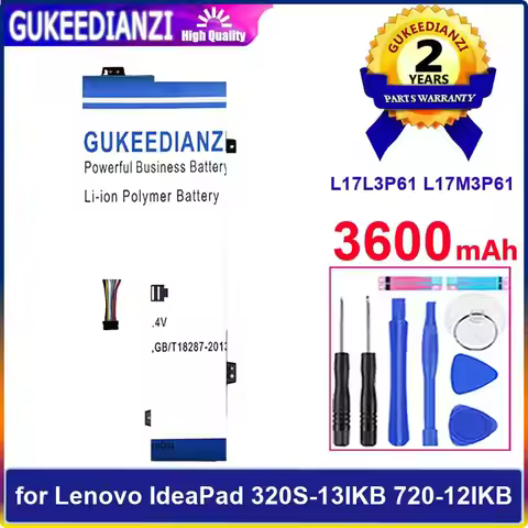 For Lenovo Ideapad 320S-13IKB 720-12IKB Premium Replacement Durable L17L3P61 L17M3P61 Laptop Battery