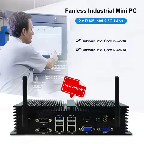 EGLOBAL Intel Core i7-1185G7 mini industrial pc with 6COM 2LAN