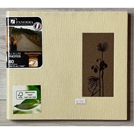 French PANODIA Adhesive Photo Album 80 Pcs-4x6 'Photo 22X22cm Beige