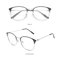 Anti Radiation Photochromic Eye Glasses For Women Men Computer Eyeglasses Metal Ovel Frame