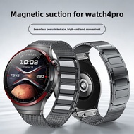 Magnetic Stainless Steel Band for Huawei Watch 4 Pro, Seamless Press-Fit Metal Strap, 2 Colors
