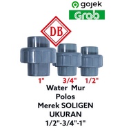 PVC WATER MUR 1/ 2" inch - 3/ 4" inch - 1" inch pipe connection/ PIPE WATERMUR/