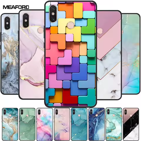 For Xiaomi Mi Max3 Case Mix 2S Mix3 Marble Soft TPU Silicone Shockproof Phone Covers For Xiaomi Mi M