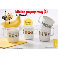 Tupperware mug minion character / minion papaoy tupperware mug contains 4