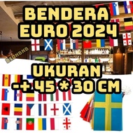 FLAG OF THE COUNTRY FLAG 45*30 HANGING 24 NATIONAL EURO 2024