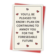 [Coisíní] Valentine’s Day Card for Husband Wife, Funny Anniversary Card for Boyfriend Girlfriend, Hu