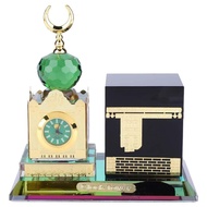 105Mosque Digital Azan Clock Muslim, Muslim Supplies Clock Tower Kaaba Model Islamic Architecture Handicraft Car Decor