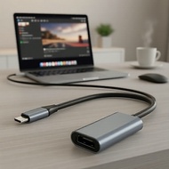 TYPE C to HDTV 4K Adapter C USB3.1 Male to HDMI-Compatible Female Converter Cable for Laptop Tablet 