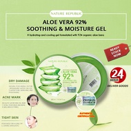 【Original warranty】Nature Republic Aloe Vera 92% Soothing &amp; Moisture Gel 300ml Aloe Vera Gel Reduces Scars