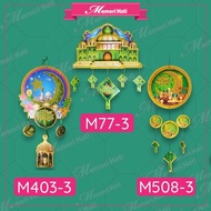 M77-3, M508-3 & M403-3 Hiasan Dinding Hari Raya Berkilat / Hari Raya Wall Decoration Glitter Hanging