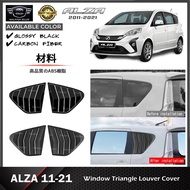 Modish Perodua Alza Old 2011-2021 Car Rear Window Triangle Louver Cover Accessories