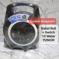 Kabel Roll Bulat 10 Meter Stopkontak Sambung Panjang Colokan Listrik