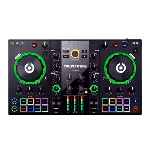 Takstar MX3 Mixer Webcast Sound Card Mixing Console Podcast Studio For Pro Stage Studio-level Reverb