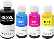 Ink Set Compatible with HP 32XL & 31 Ink Bottle Bundle Pack for Smart Tank 5100 Series 5105 5106 510