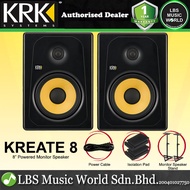 KRK Kreate 8 Active 8 Inch 2 Way Powered Studio Monitor Speaker with Bluetooth (K8)