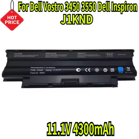 11.1V 4300mAh J1KND Battery For Dell Vostro 3450 3550 Dell Inspiron 13R N3010 N3110 14R N4010 N4050 