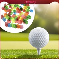 [Lohobby] 100 Pcs Golf Ball Markers, Golf Ball Position Markers, Flat, Multicolor, Round, Clear Supp