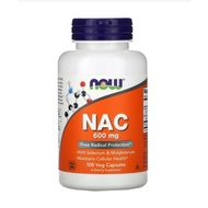 ☘️READY STOCK☘️ Now Foods NAC 600mg (100/250 Vegetable Capsules)