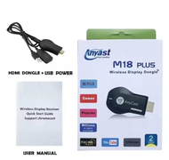 (จัดส่งที่รวดเร็ว)Anycast M18 Plus 2024 HDMI WiFi Monitor รุ่นล่าสุด แสดงภาพโทรศัพท์ขึ้นหน้าจอผ่าน W