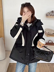 TIANQIANHUI | แจ็คเก็ตเบสบอลฮู้ดสำหรับลดความอ้วน