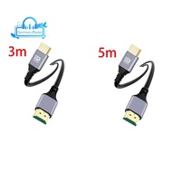 HDTV 2.1 8K Ultra HD Cable HDMI-Compatible 19+1 Core OD4.0 Ultra Thin Cable Multi-Function Tv Computer Monitor Cable