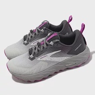 Brooks 越野跑鞋 Cascadia 17 D 寬楦 女鞋 灰 紫 輕量 郊山 戶外 運動鞋 1203921D028