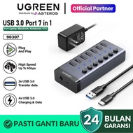 UGREEN HUB USB 3.0 Splitter 7 IN 1 LED 12V Charging & Data Transfer 5Gbps - 90307 USB 3.0 7IN1
