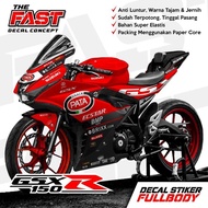SUZUKI GSX 150R, GSX150R. GSX PATA Fullbody Variation Decal, full body motorcycle variation sticker,