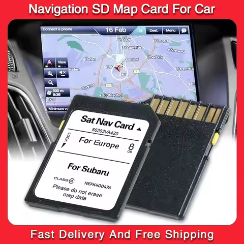 New Maps Version for Subaru BRZ Forester Impreza Car 2023 Navigation SD Card Europe RUSSIA GPS Syste