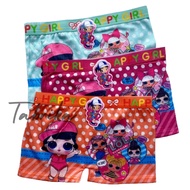 6 Pcs CD Boxer Anak Perempuan Motif