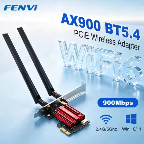 FENVI WiFi 6 AX900 PCIE Adapter BT 5.4 Dual Band 2.4GHz/5GHz 900Mbps 802.11AX Wireless Network Wi-Fi