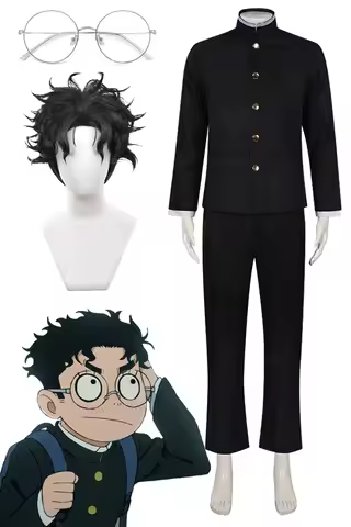 Fantasia Okarun Cosplay Black School Uniform Clothing Anime Dan Dan Roleplay Men Outfits Fantasy Hal