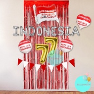 Dirgahayu 77 Decoration SET / Balloon Decoration 17AN / Independence / 17 August