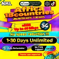 🔥NML Africa:18 Countries eSIM 5G 3-30 Days Daily500MB-20GB High-Speed Unlimited Data | Best Value fo