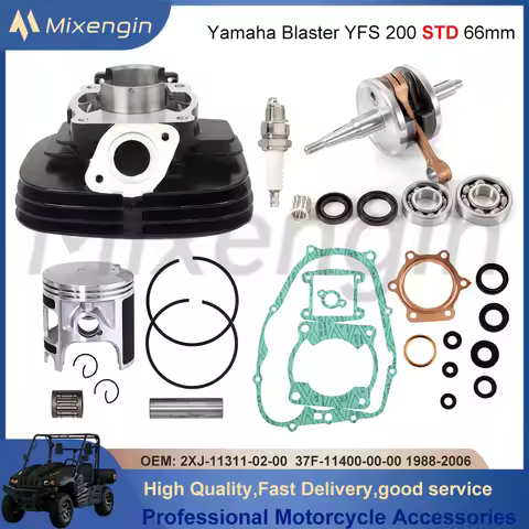 STD 66mm 195cc cylinder Crankshaft piston gasket Seal kit for Yamaha Blaster YFS 200 1988-2006 2XJ-1