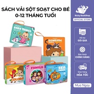 Lalala baby cloth book for newborns 0 to 12 months, absolutely safe, 8 rustling sides