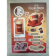 [Original | 2026 ZUS] Sticker Zus Tea Fresh Brew Series | Da Hong Pao Milk Tea | Tea Time | Zus Coff
