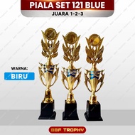 Cup Set 121 BLUE 1st-2nd-3rd Place biru