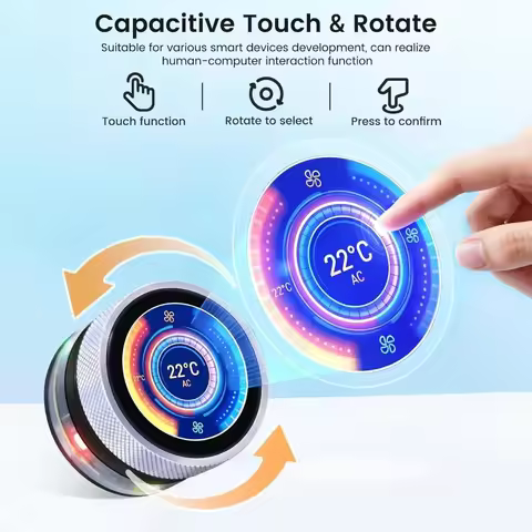 Super Deal CrowPanel 1.28inch HMI ESP32 Rotary Display Elecrow 240*240 IPS LVGL Round Touch Knob Scr