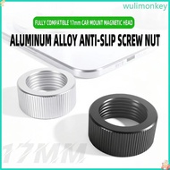 WU Heavy Duty 17Mm Threaded  Nut Aluminum Mounting Nut Phome Mount for Secure Phone Holder Installat