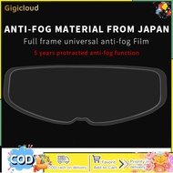 Local delivery Motorcycle Helmet Anti Fog Film Full Helmet Lens Anti Fog Sticker Helmet General Anti
