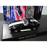 Diecast Shelby Cobra 427 S/C Black Scale 1:64 Original Kyosho Japan USA Sports Car